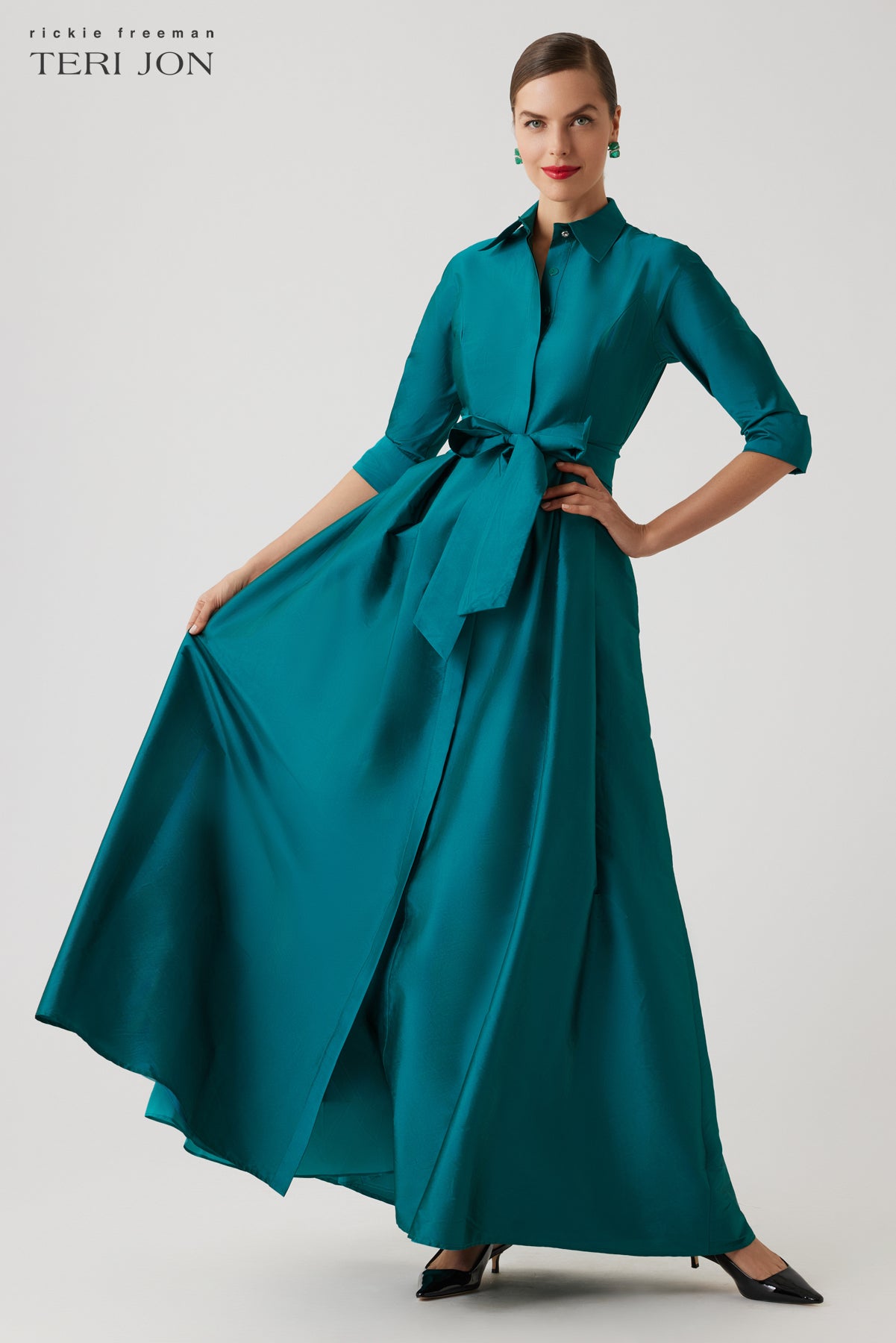 Taffeta Shirt Waist Gown