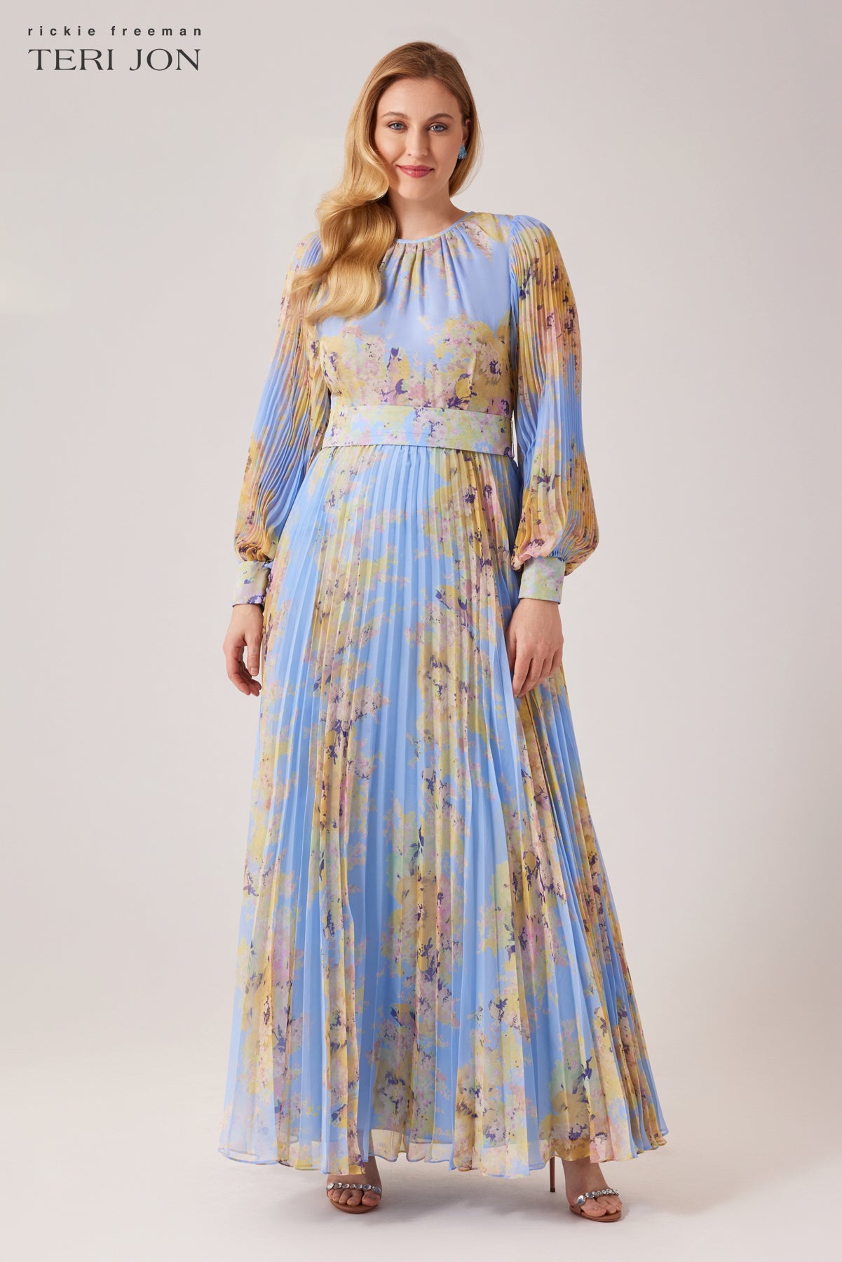 Light Blue Multi  plus size image